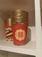 精包裝成品紙杯，喜結良緣